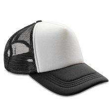 Gorra Trucker Ajustable con Rejilla Black / White