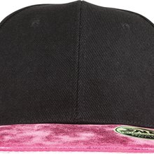 Gorra con Visera Plana y Ojales Black / Pink