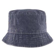 Gorro bob de algodón efecto lavado Azul Marino