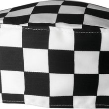Gorro de cocinero anti arrugas Black / White