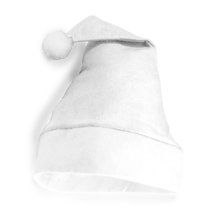 Gorro navideño de poliéster talla única Blanco Talla Única Adulto