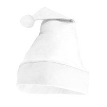 Gorro navideño de poliéster talla única Blanco