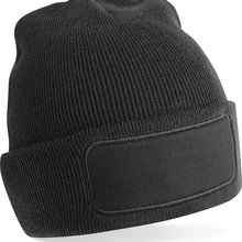 Gorro con parche frontal Black