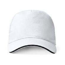 Gorra de algodón 5 paneles antisudoral Blanco UNICA
