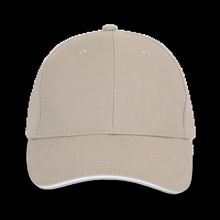 Gorra algodón grueso Beige / White