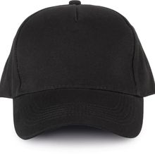 Gorra 100 % algodón orgánico Black