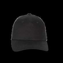 Gorra de algodón con ajuste metálico Black