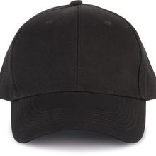 Gorra Algodón Orgánico cierre tira de Velcro Black