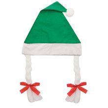 Gorro Navideño Fieltro con Trenzas Ve