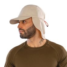 Gorra Protección para las orejas y el cuello Desert Khaki Beige