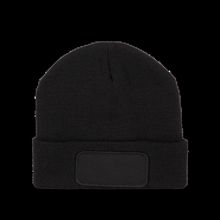 Gorro con parche y forro polar Black