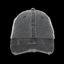 Gorra efecto desgastado Washed Black / Beige
