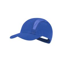Gorra deportiva con paneles transpirables Azul