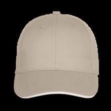 Gorra béisbol con velcro Beige / White