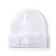Gorro con etiqueta exterior personalizable Bla