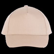 Gorra ajustable mediante tira autoadhesiva Beige