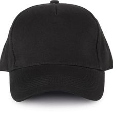 Gorra 100 % algodón orgánico Black