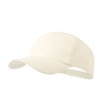 Gorra de 5 paneles acabado crudo en algodón orgánico Natu