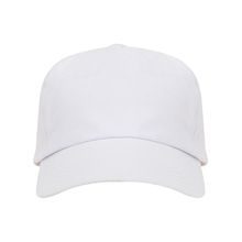 Gorra ajustable de algodón en 2 tallas Blanco UNICA