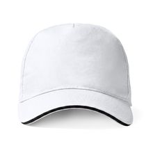 Gorra de algodón 5 paneles antisudoral Blanco UNICA