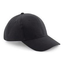 Gorra de algodón 6 paneles Black