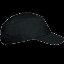 Gorra de algodón con cierre de velcro Black