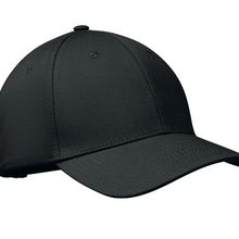 Gorra de algodón con cierre visera Negro