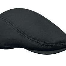 Gorra de algodón estilo boina Negro
