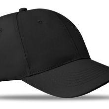 Gorra de béisbol en algodón grueso con cierre velcro Negro