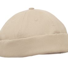 Gorra Docker sin visera de algodón Beig