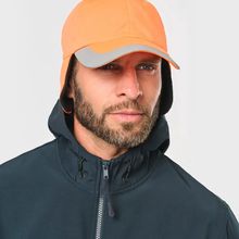 Gorra con orejeras fluorescente Fluorescent Orange