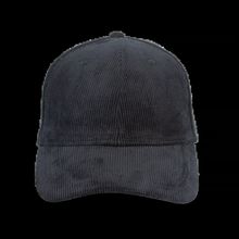 Gorra de pana unisex Black