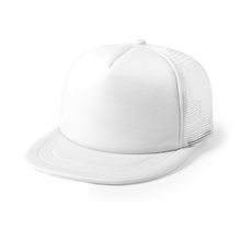 Gorra de rejilla 5 paneles con visera plana Bla