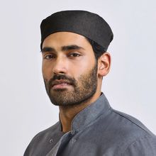 Gorro de cocinero anti arrugas Black