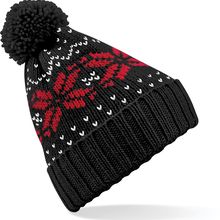 Gorro de estrellas con pompón Black / Classic Red / White