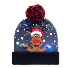 Gorro Navideño 6LED Azul