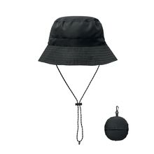 Gorro de pescador repelente al agua Negro