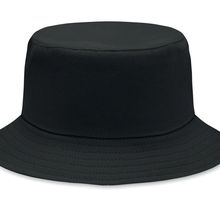 Gorro Playa Algodón Talla Única Ø15cm Negro
