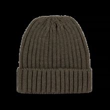 Gorro de punto canalé con dobladillo Algae Green