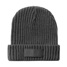 Gorro de punto de canalé Gri