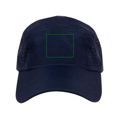 Gorra de microfibra con agujeros | Frontal | 60 x 40