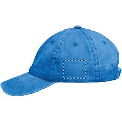 Gorra 6 paneles algodón lavado | Lado Izquierdo | 50 x 40