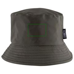 Gorro reversible de poliéster | Frontal | 60 x 40