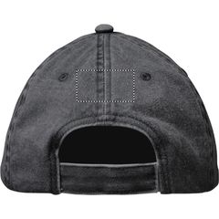 Gorra 6 paneles algodón lavado | Trasero | 55 x 30