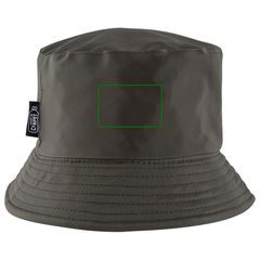 Gorro reversible de poliéster | Trasera | 60 x 40