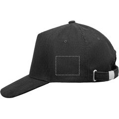 Gorra de pana de 5 paneles | Lado Izquierdo | 50 x 40
