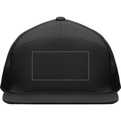 Gorra de 7 paneles con visera plana y malla | Frontal | 80 x 40