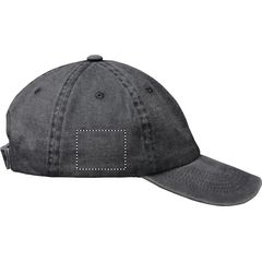 Gorra 6 paneles algodón lavado | Lado Derecho | 50 x 40