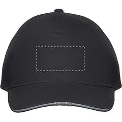 Gorra 5 paneles de algodón con LED | Frontal | 80 x 40