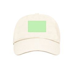 Gorra de 5 paneles acabado crudo en algodón orgánico | Area 1 | 80 x 50